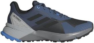 adidas Men's Terrex Soulstride Trail Running Shoes, Wonder Steel/core Black/Pulse Blue, 9 UK