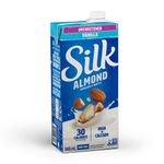 SILK Unsweetened Vanilla Almond Milk - 12 Pack - 946ml - Plant-Based Beverage - No Added sugar - Dairy-Free - Vegan - Shelf Stable - Non-GMO