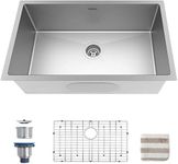 TORVA 32-Inch Undermount Kitchen sink Stainless Steel Single Bowl 16 Gauge Kitchen sink (32'' x 19'' x 10'')