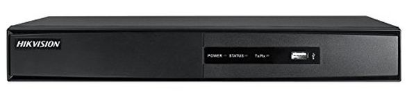 HIKVISION Upgraded Wired 4 Channel HQHI Series 10x10x5.10 Turbo HD Metal DVR (Black)