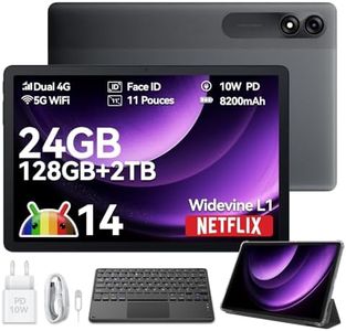 Blackview Tab 90 Tablet 11 Pulgadas, 24GB RAM +128GB ROM/TF 2TB Tablet Android 14, Dual 4G LTE & 5G WiFi, Widevine L1, Octa-Core Gaming Tablets, 8200mAh, BT5.0, Doble Cámara 13MP+8MP, Face ID