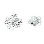 Dopro 20pcs Zinc Metric M7 Guitar Pots Nuts and Washers for Mini 16mm Metric Pots