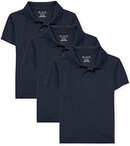 The Children's Place Boys Uniform Performance Polo 3-Pack, Nautico, S (5/6)