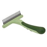 Coastal Pet Safari Dog Single Row Undercoat Rake - Undercoat Brush for Dogs with Medium and Long Hair - Dog Detangler Comb and Dematting Brush - Single Row