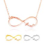 Amlion Personalised Necklaces -925 Custom Infinity Necklace- 2,3,4 Name Necklace for women, Friendship Necklace - Personalised Gift