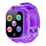 AILEHO Kids Smart Watch Girls Gifts - Smartwatch for Kids with 1.54Inch Touch LCD, 90°Rotatable Camera, Music, Pedometer, Games, Girl Digital Watch Birthday Kids Toy for 4-12 Years old