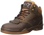 ROPER Mens Horseshoe Kiltie Casual Boots Ankle - Brown, Brown, 10.5