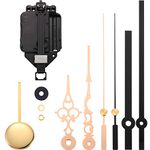 Hicarer Quartz Pendulum Clock Movement DIY Movement Kits with 2 Pairs Hands and Pendulum