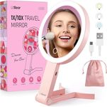 LitBear Travel Makeup Mirror with L