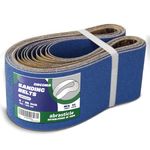 4" x 36" Zirconia Sanding Belts for Metal - 4 x 36 Inch Zirconia Metal Grinding Sand Paper, 10 PCS 2 Each of 40/60/80/120/240 Assorted Grits, Perfect for Metal Polishing, Derusting, Woodworking