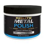 Rolite - RMP1# Metal Polish Paste - Industrial Strength Scratch Remover and Cleaner, Polishing Cream for Aluminum, Chrome, Stainless Steel and Other Metals, Non-Toxic Formula, 1 Pound, 1 Pack