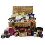 Large Wicker ''Pantry Essentials'' Gourmet Food Hamper Basket 38 Items - Gift Ideas for Christmas, Birthday Presents, Anniversary, Him, Her, Business and Corporate