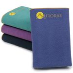 Aurorae Synergy Foldable On-the-Go Travel Yoga,Gym/Exercise Mat for Yogis on the Move with Integrated Microfiber Towel and Anti-Slip Patented 2-in-1 Technology. No Odor and No Bunching Sapphire