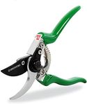 GRÜNTEK Secateurs, Professional Garden Pruning Shears Falke, Bypass, SK5 Blade 48mm, Teflon-Coated, Ergonomic Shape, Green Garden Pruner