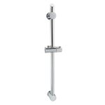 ENKI, S08, Shower Slider Riser Rail, Riser includes Shower Head Holder Bar and Shower Pole for Shower Head, Durable Chrome Finish