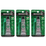 Clubman Moustache Wax Hang Pack Black 0.5 oz x 3 packs