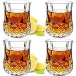 JAIEF 1.7 OZ Tequila Shot Glasses Heavy Base Shot Glass, Crystal Glasses (Set of 4)