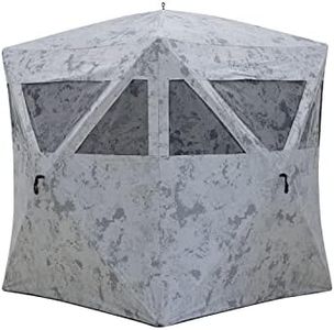 Barronett Blinds Unisex Adult Radar Hub Hunting Blind 2 Person Pop Up Ground Blind Crater Cold Camo RA200CS by Barronett Blind, Crater Cold Camo, 70 x 80 US