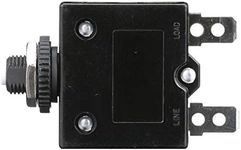 SEACHOICE 13131 Push Button Circuit Breaker 15A, Black