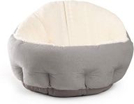 Dog bed, Queta dog sofa Dog pillow Classic high back pet bed Dog basket 60 * 57 * 27CM Removable and machine-washable comfort bed Four-season universal pet nest Sleeping bed (Grey)