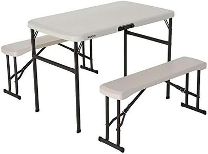 LIFETIME 80352-lifetime Mesa Pleg Crema 106,5x61x73,5cm C/2 Bancos