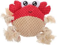 Foodie Puppies Dog Squeaky Plush Rope Toy - (Crustacean Plush Toy) | Non-Toxic, Stuffed, Teething, Chewing, Playful, Crinkle & Cuddly Toy | Intelligence Toys for Small Dogs and Puppies (Size: 14cm)