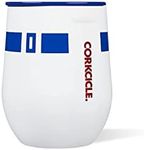 Corkcicle Star Wars Stemless Wine Glass Tumbler, Triple Insulated Stainless Steel, Easy Grip, Non-slip Bottom, Keeps Beverages Chilled for 9 Hours, R2-D2, 12 oz