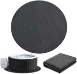 Hot Tub Mat for Inflatable Tub, 78'' Dia Round Hot Tub Pad, Portable Hot Tub Accessories, Upgraded Material Anti-Slip Design, Extra Protection for Outdoor Hot Tub, Extra Large, Gray