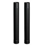 Vacmaster 2 1/2" Extension Wands, 2 Count (1 Pack), V2EW, Black