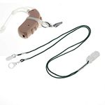 Hearing Aid Clip, BTE Protector with Anti-lost Lanyard Cord and Storage Case for Adults Seniors and Kids