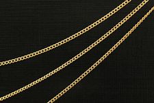 Kwizy Jewellery Making Chain for Craft and DIY Making Purpose Gold Plated (1MM, 10 Meter)