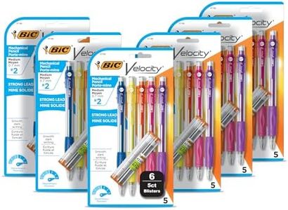BIC Velocity Original Mechanical Pencil (0.7 mm), Black, For Smooth and Dark Writing, Durable Eraser, 30-Count
