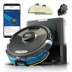 Shark Robot Vacuum & Mop Combo, Powerful Suction, Matrix Plus, 60-Day Debris Capacity, HEPA Bagless Self Empty Base, Sonic Mopping, Home Mapping for Pet Hair, Carpets & Hardfloor, Black/Gold, AV2610WA