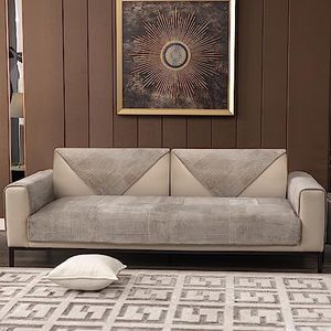 TEWENE, Sectional Sofa Cover Velvet Sofa Cover Anti-slip L Shaped Couch Cover Sectional Couch Cover for Dogs Couch Cover 3 Cushion Couch Cover for Sofa 3 Seats Sofa Seat Cover, 1 Pc 36''x94'' Size