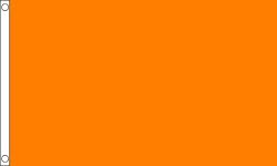 Plain Orange Flag 5ft x 3ft