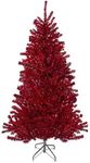 Northlight 7 Artificial Christmas Trees Unlit Metallic Red