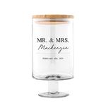 Weddingstar Personalized Glass Wedding Wishes Guest Book Jar - Mr. & Mrs.