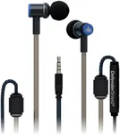 DefenderShield Air Tube Stereo Earbuds - Universal Acoustic Wired Headphones with Mic & Volume Control