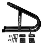 Pit Posse 11018BK (3 1/2" Wide) - Easy-to-Install - Motorcycle Universal Removable Wheel Chock - 5 Year Warranty - Motorcycle Accessories-Black