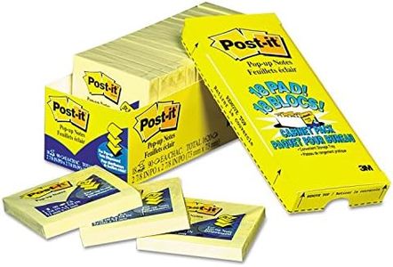 Post-it Pop-up notas Original amarillo Canarias Recambio de pop-up armario unidades, 3 x 3, 90/Pad, 18 almohadillas/Pack