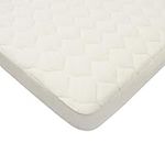 American Baby Company Waterproof Quilted Bassinet Mattress Pad Cover Made with Organic Cotton, Natural Color