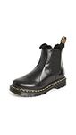 Dr. Martens Women's 2976 Leonore Chelsea Boot, Dark Grey Atlas, 7