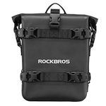 ROCKBROS Motorcycle Saddle Bag Side Bag Waterproof Motorcycle Luggage Bag with Shoulder Strap Motorbike Side Pannier for Storage, Motorcycle Travel, Daily Commuting Approx. 5L Black