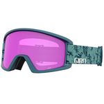 Giro Dylan Ski Goggles - Snowboard Goggles for Women & Youth - Mineral Botanical Strap with Amber Pink/Yellow Lenses
