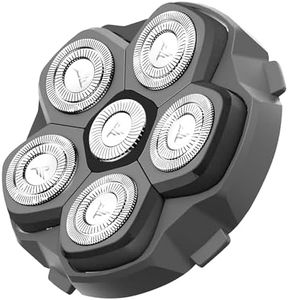 HUMMINGBIRD MK3 Stealth Edition Replacement Blade Head, Electric Head Shaver Genuine Blade Head Refill, Easy to Install, Magnetic 6-Blade Head, Flexible Hypoallergenic Stainless Steel Blades