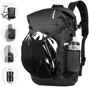 HUNTVP Bike Pannier Bag Backpack Multifunctional Bicycle Bag Cycling Bicycle Rear Seat Trunk Pack Bag Bike Saddle Bag Backseat Pack Bag with Helmet Cover (Black)