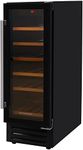 Russell Hobbs Freestanding or Integrated Large, Drinks & Wine Chiller with Glass Door, 18 Bottle Capacity in Black RHBI18WC1