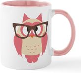 CafePress Owl with Glasses Mugs 11 oz (325 ml) Ceramic Coffee Mug