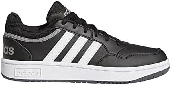 adidas Femme Hoops 3.0 Mid Lifestyle Basketball Low Shoes, Core Black/Grey Six/Grey Three, 41 1/3