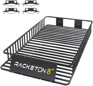 Racketon 74” x 49” x 8” Large SUV Roof Rack Cargo Basket